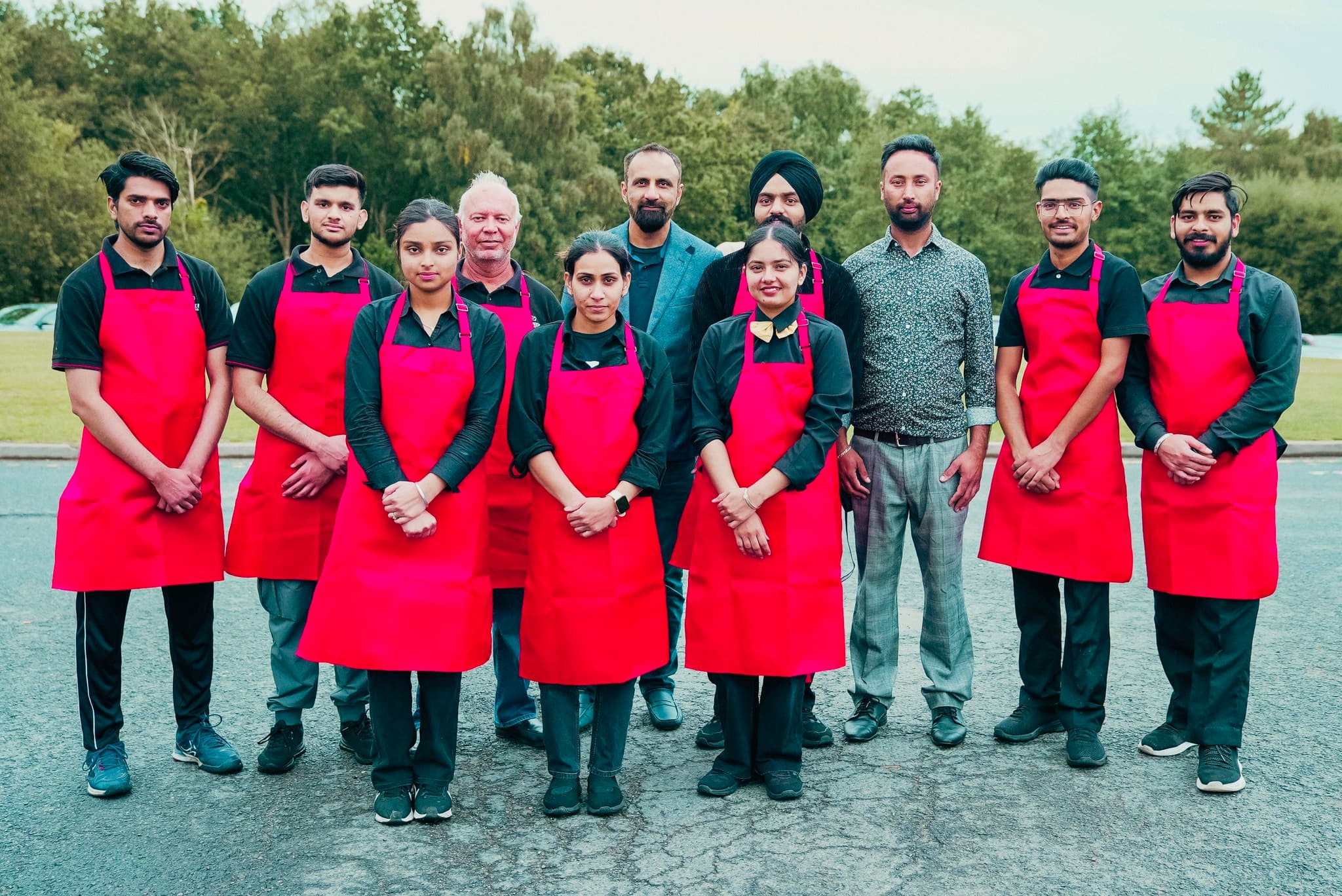 Royal Lahori Chef family catering team ready for event service