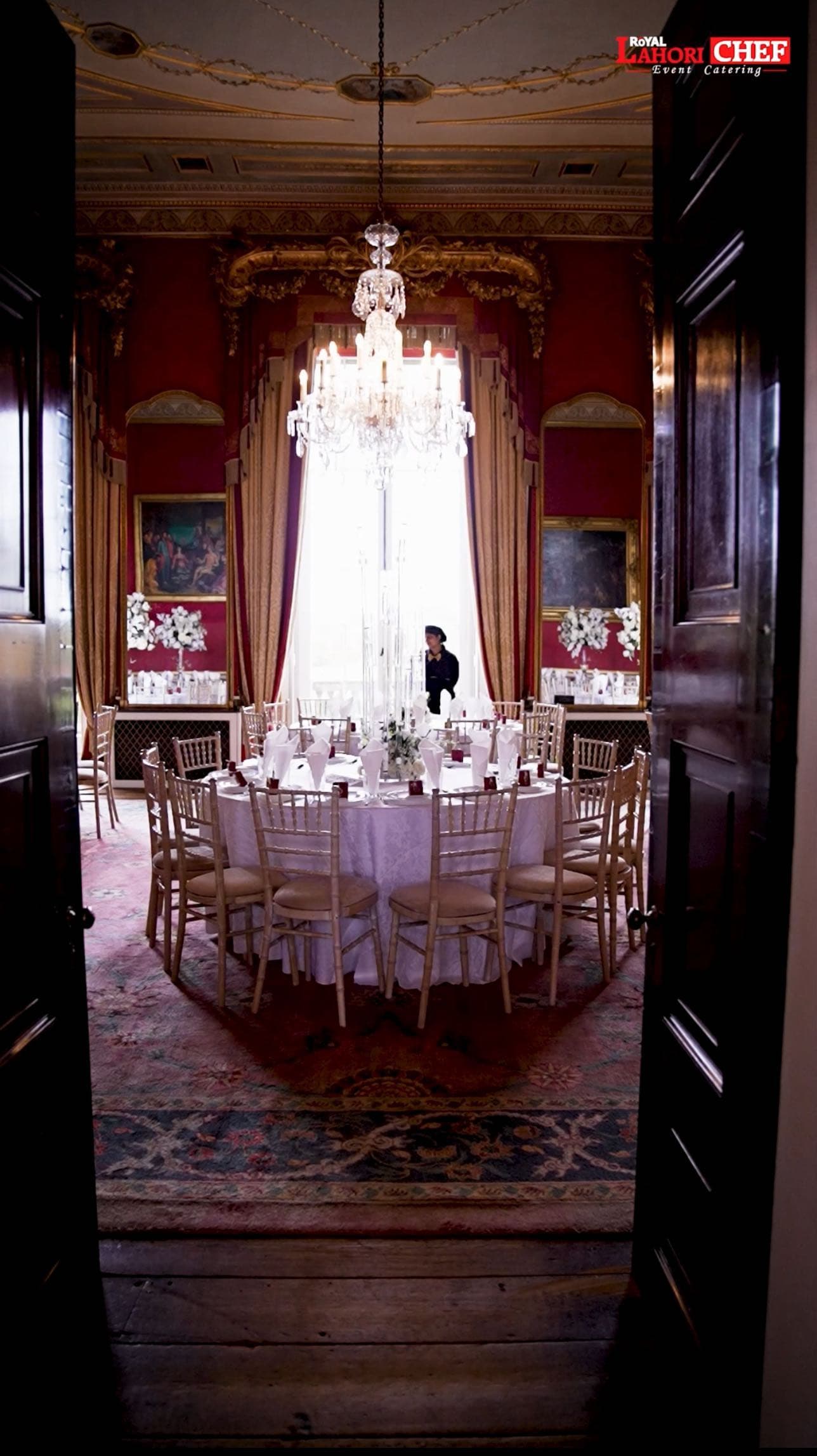 Elegant venue room arranged for Royal Lahori Chef catering