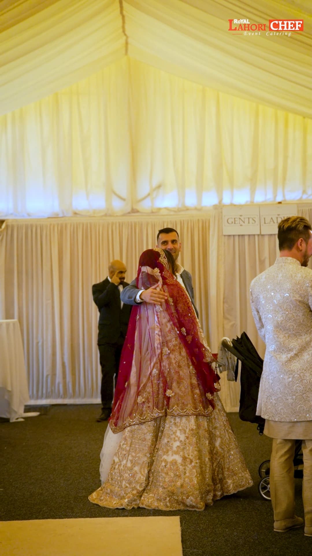 Wedding reception moment served by Royal Lahori Chef